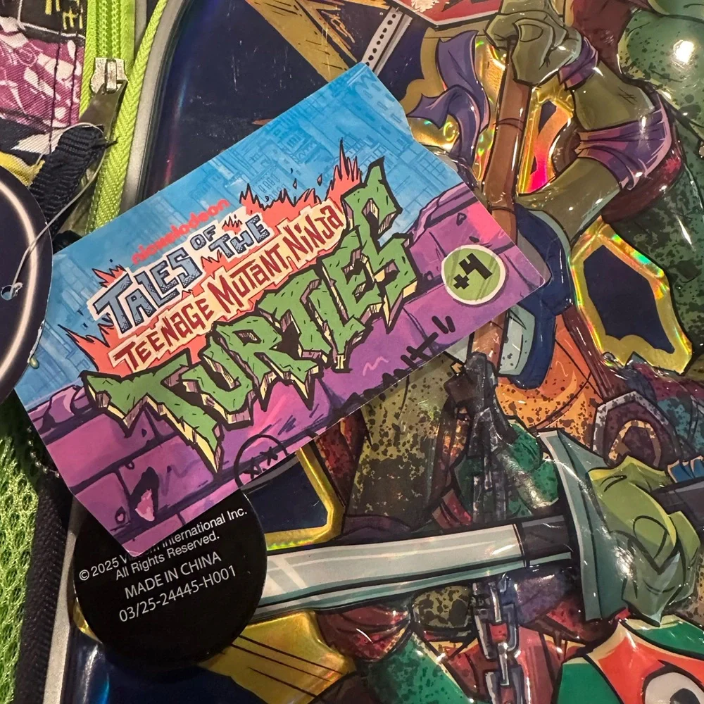 Kids Tales Of The Teenage Mutant Ninja Turtles 3D Glow In The Dark Backpack